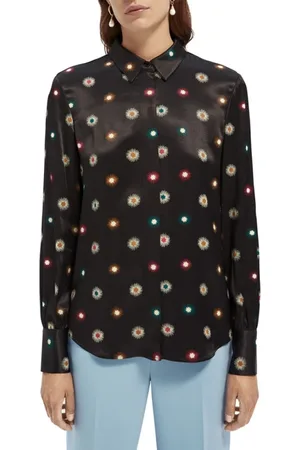 Scotch&Soda Dames, Blouses & Shirts, Zwart, Maat: XS