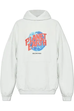 Balenciaga Unisex, Sweatshirts & Hoodies, Grijs, Maat: M Katoen