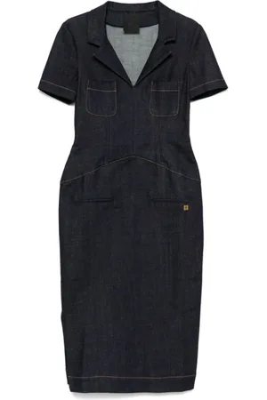 Givenchy Dames, Jurken, Blauw, Maat: S Katoen