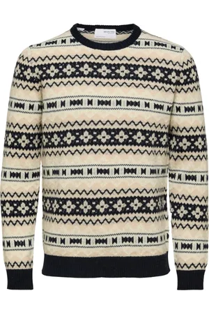 SELECTED Heren, Truien, Veelkleurig, Maat: XL Wol