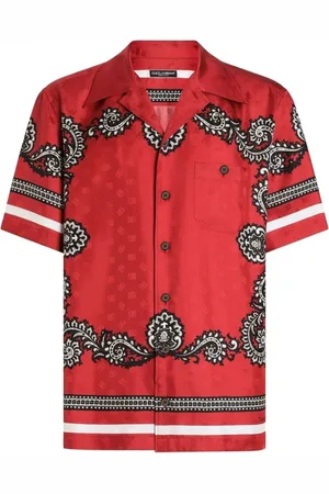 Dolce & Gabbana Heren, Overhemden, Rood, Maat: XL