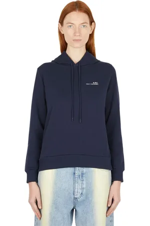 A.P.C. Dames, Sweatshirts & Hoodies, Blauw, Maat: XS Katoen