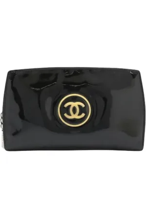 CHANEL Dames, Pre-owned, Zwart, Maat: ONE Size Leer