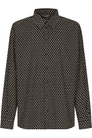 Dolce & Gabbana Heren, Overhemden, Zwart, Maat: 2XL Katoen