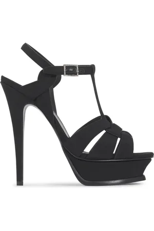 Saint Laurent Dames, Schoenen, Zwart, Maat: 39 EU Satijn