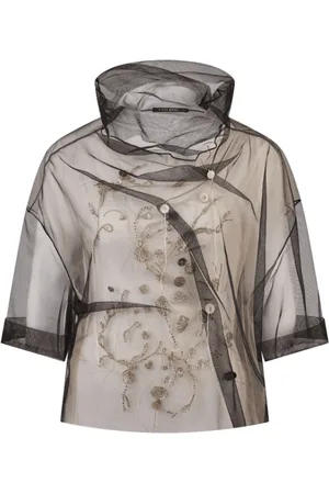 Annette Görtz Dames, Blouses & Shirts, Zwart, Maat: M Nylon