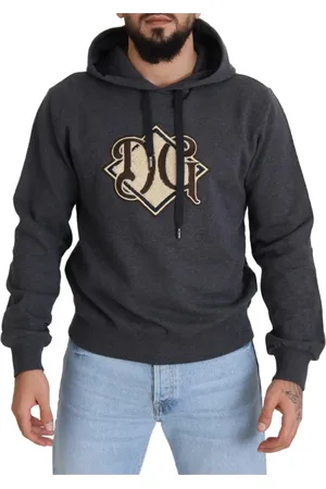 Dolce & Gabbana Heren, Sweatshirts & Hoodies, Grijs, Maat: L Katoen