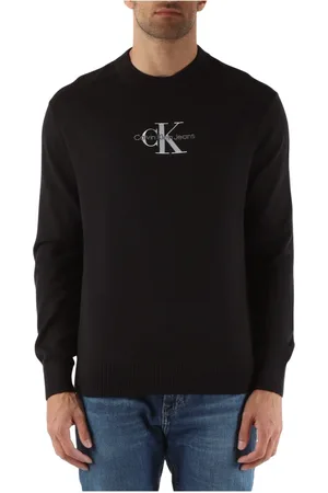 Calvin Klein Heren, Sweatshirts & Hoodies, Zwart, Maat: 2XL Katoen