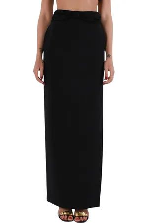 Elisabetta Franchi Dames, Rokken, Zwart, Maat: 2XL Satijn