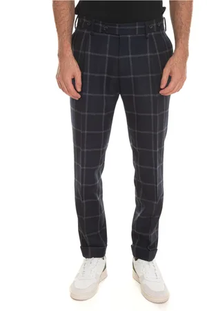 Berwich Heren, Broeken, Blauw, Maat: XL Wol