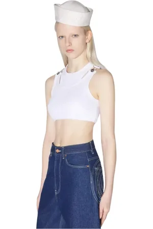 Jean Paul Gaultier Dames, Tops, Wit, Maat: XS Katoen