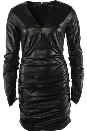 Pinko Dames, Jurken, Zwart, Maat: XS Poliester
