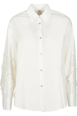 FORTE FORTE Dames, Blouses & Shirts, Wit, Maat: M Katoen