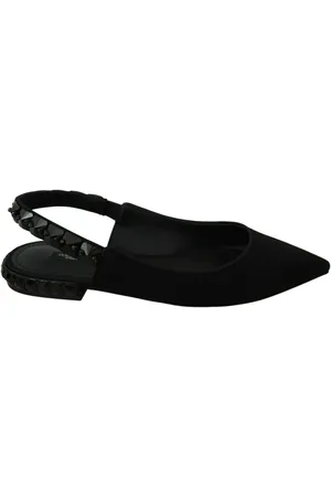 Dolce & Gabbana Dames, Schoenen, Zwart, Maat: 36 EU Zijde