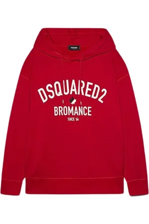 Dsquared2 Heren, Sweatshirts & Hoodies, Rood, Maat: L Katoen