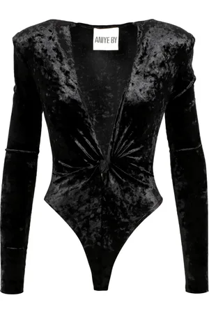 ANIYE BY Dames, Tops, Zwart, Maat: S Leer