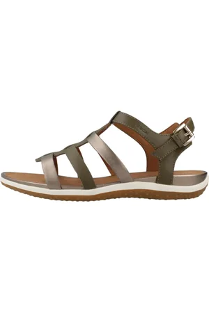 Geox Dames, Schoenen, Groen, Maat: 40 EU Leer