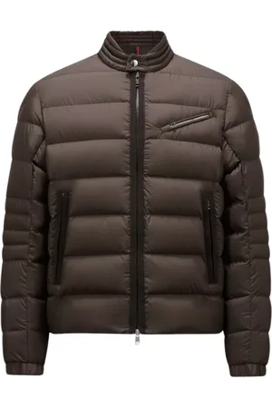 Moncler Heren, Jassen, Bruin, Maat: 3XL Poliester