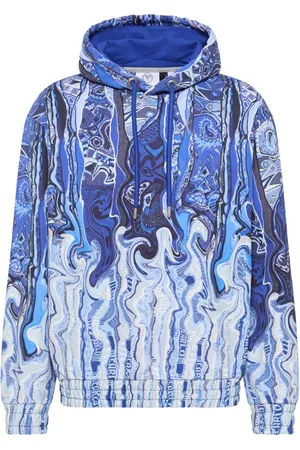Carlo Colucci Heren, Sweatshirts & Hoodies, Blauw, Maat: S