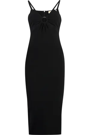 Michael Kors Dames, Jurken, Zwart, Maat: M Nylon