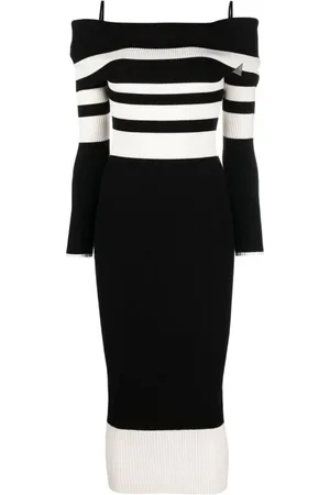 The Attico Dames, Jurken, Zwart, Maat: XS Viscose