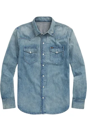 Ralph Lauren Heren, Overhemden, Blauw, Maat: S