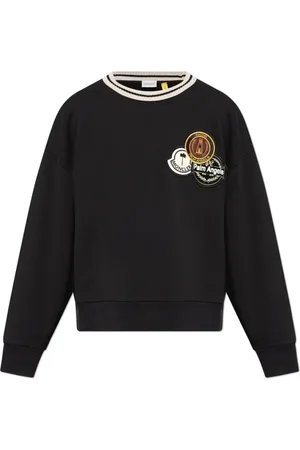 Moncler Unisex, Sweatshirts & Hoodies, Zwart, Maat: L Katoen