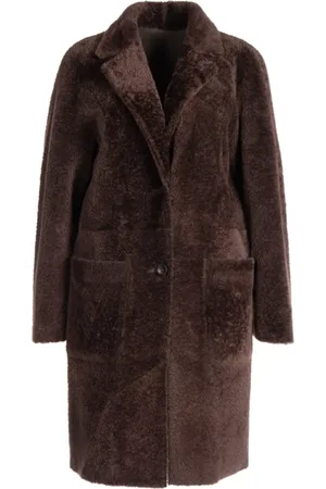 arma leder Dames, Mantels, Bruin, Maat: S