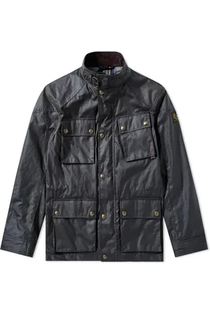 Belstaff Heren, Jassen, Blauw, Maat: 2XL Katoen
