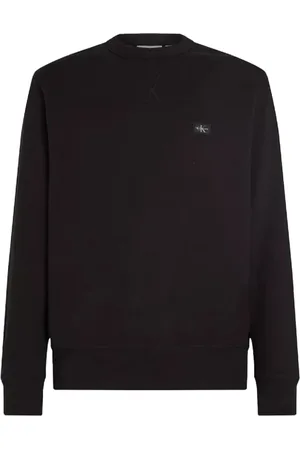 Calvin Klein Heren, Sweatshirts & Hoodies, Zwart, Maat: XL Katoen