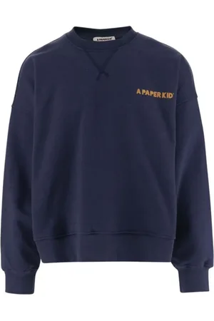 A PAPER KID Heren, Sweatshirts & Hoodies, Blauw, Maat: M