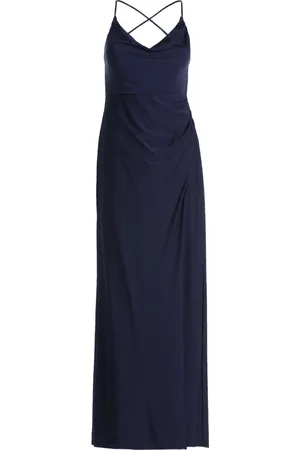 Vera Mont Dames, Jurken, Blauw, Maat: M Satijn