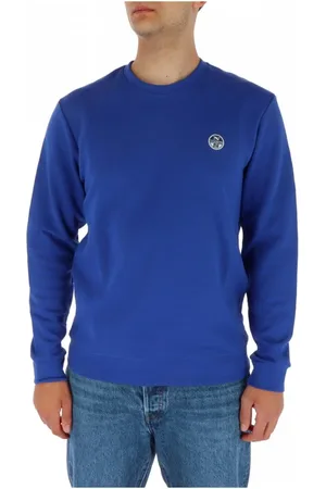 North Sails Heren, Sweatshirts & Hoodies, Blauw, Maat: 2XL Katoen
