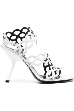 Sergio Rossi Dames, Schoenen, Wit, Maat: 40 EU Leer