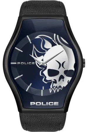Police Heren, Accessoires, Zwart, Maat: ONE Size Leer