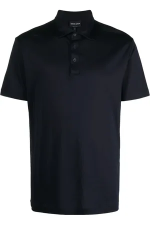 Giorgio Armani Heren, Tops, Blauw, Maat: 2XL Katoen