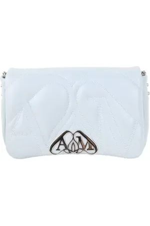 Alexander McQueen Dames, Pre-owned, Grijs, Maat: ONE Size Leer