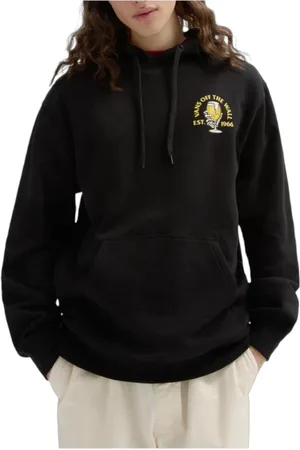 Vans Dames, Sweatshirts & Hoodies, Zwart, Maat: S Katoen