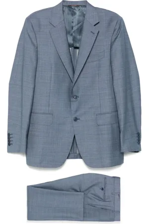 CANALI Heren, Pakken, Blauw, Maat: L