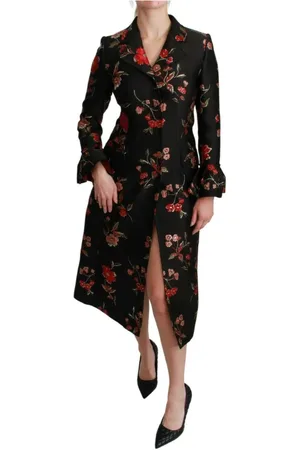 Dolce & Gabbana Dames, Mantels, Zwart, Maat: XS Zijde