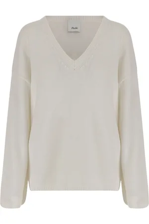 Allude Dames, Truien, Wit, Maat: S Katoen