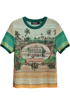 Desigual Dames, Tops, Groen, Maat: S Viscose