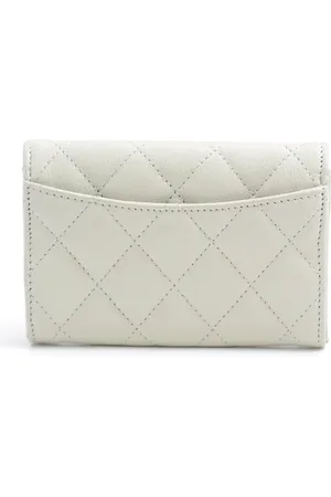 CHANEL Dames, Pre-owned, Grijs, Maat: ONE Size Leer