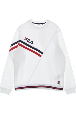 Fila Heren, Sweatshirts & Hoodies, Wit, Maat: L Katoen