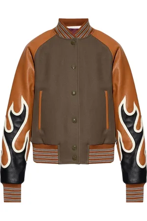 Palm Angels Dames, Jassen, Bruin, Maat: M Wol