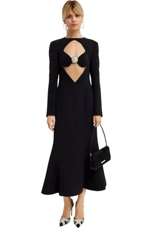 DAVID KOMA Dames, Jurken, Zwart, Maat: S Viscose