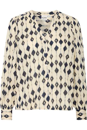 Ichi Dames, Blouses & Shirts, Veelkleurig, Maat: M