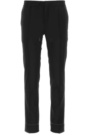 BRIONI Heren, Broeken, Zwart, Maat: XL Wol