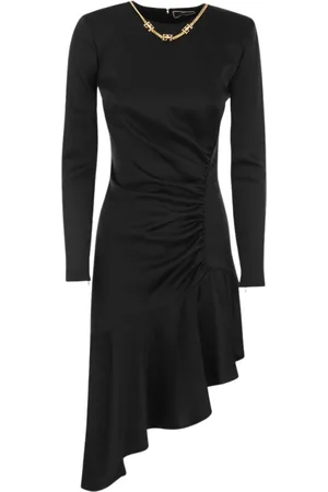 Elisabetta Franchi Dames, Jurken, Zwart, Maat: S Viscose
