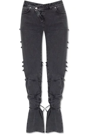 Alexander McQueen Dames, Jeans, Grijs, Maat: W24 Katoen